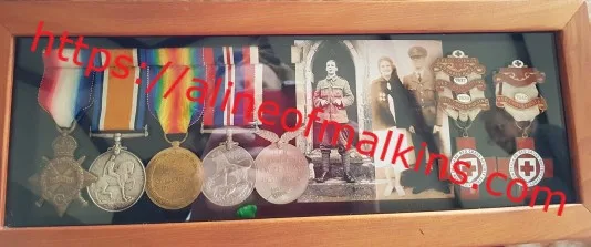 Medals as passed to John Malkin by Grant Corbishley on 20th November 2020