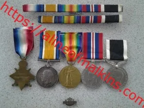 Medals allegedly as they were when passed to the Corbishleys
