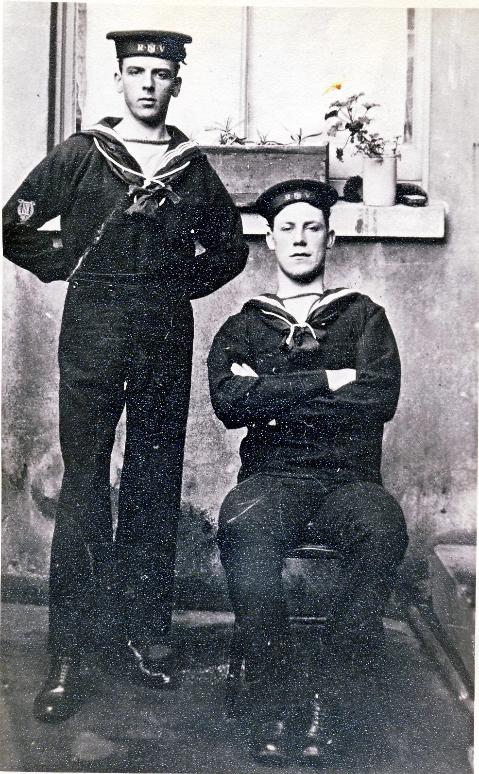 Able Seamen Edwin Malkin Snr & Dick Leggatt RNVR Circa 1907