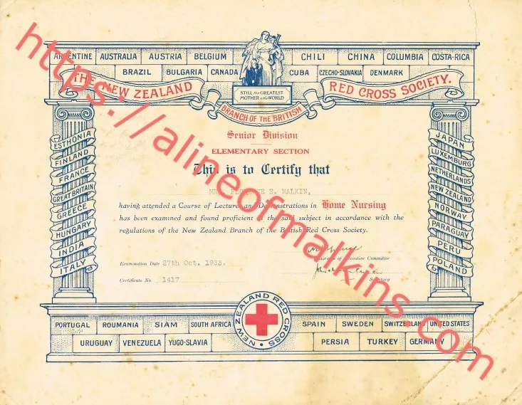 MALKIN_Florence_Esther_I16-Red_Cross_Certificate-23_Jul_1934